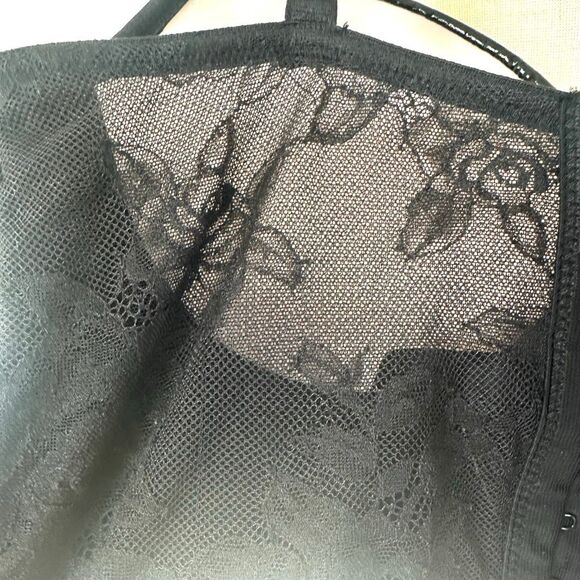 Victoria’s Secret Very Sexy Faux Patent Leather Push-Up Corset Top 34D - Picture 7 of 12